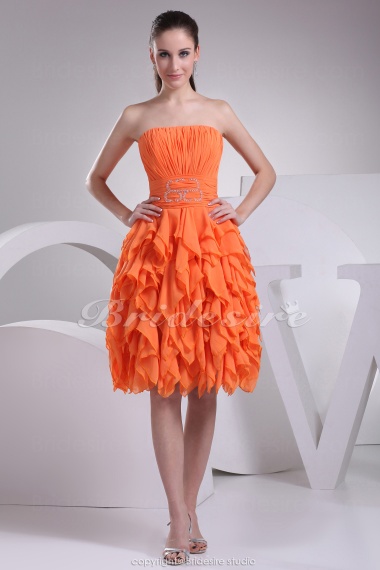 burnt orange hoco dress